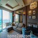 Condo for sale, Movenpick Residences, Najomtien Pattaya, 2 bedrooms, 2 bathrooms, 4th floor, area 90 square meters.  2 Bedrooms 2 Bath Fully Furnished 4th Floor Beachfront Condominium For Sale Movenpick Residences, Najomtien Pattaya 90 sqm. Living Rooms &amp;